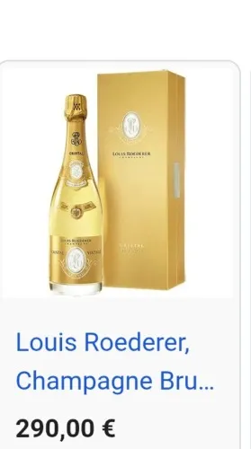 Cristal Champagne 290 € 