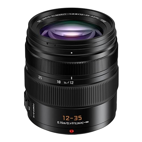 Panasonic LUMIX G Series Camera Lens, 12-35mm F2.8 Leica DG Vario-ELMARIT Interchangeable Lens for Mirrorless Micro Four Thirds Digital Cameras, Power O.I.S. - H-ES12035 Black - H-ES12035