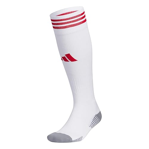 adidas Copa Zone Cushion 5.0 Over The Calf (OTC) Soccer Socks - Large - White/Team Power Red