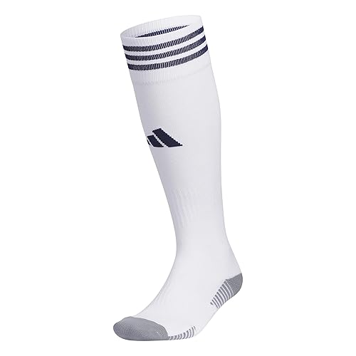 adidas Copa Zone Cushion 5.0 Over The Calf (OTC) Soccer Socks - Large - White/Team Navy Blue