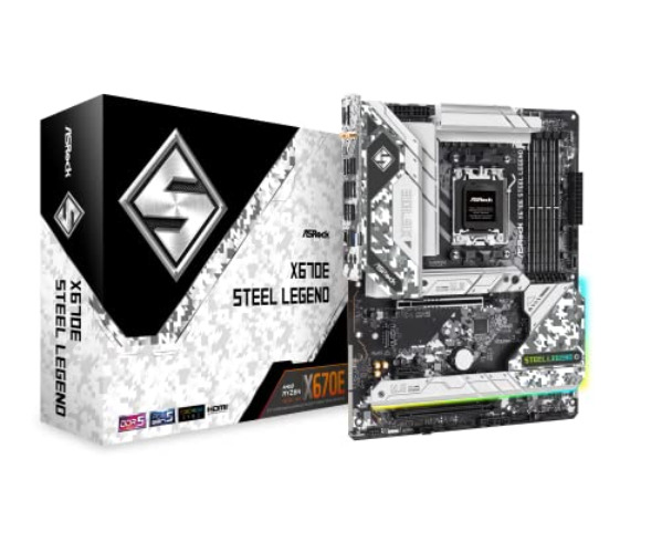 ASRock X670E STEEL LEGEND SUPPORT AMD AM5 RYZEN 7000 SERIES PROCESSORS motherboard - X670E Steel Legend