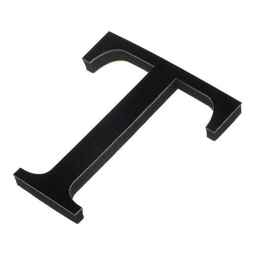 uxcell 3D Acrylic Alphabet Mirror Wall Stickers Letter T Self-Adhesive Home Decor Letter Sign Art Sticker Decal for DIY Home Decoration Black