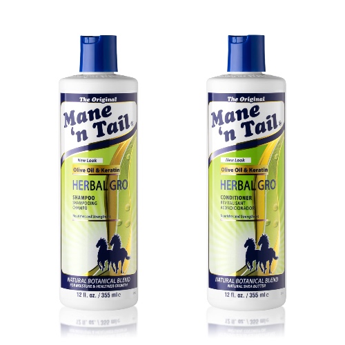 Mane 'n Tail Herbal Gro Shampoo & Conditioner Olive Oil Complex 12 oz(355ml) pack of 2