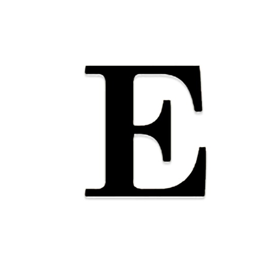 English Letters Mirror Sticker 3D Acrylic Alphabet Mirrored Decals DIY Room Home Decoration Wallpaper, Black, Letter E - Black, letter E