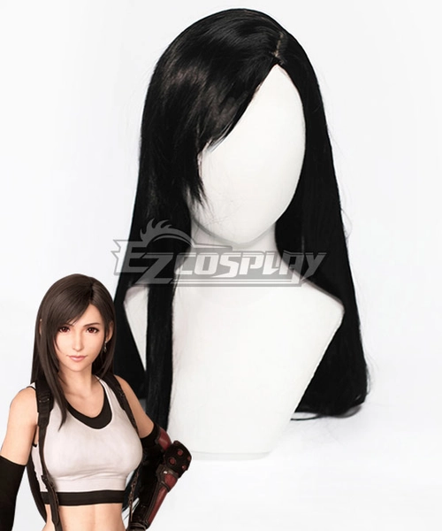 FF7 Tifa Lockhart Black Cosplay Wig
