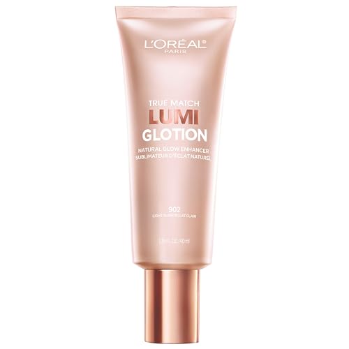 L'Oreal Paris Makeup True Match Lumi Glotion, Natural Glow Enhancer, Illuminator Highlighter Skin Tint, for an All Day Radiant Glow, Light, 1.35 Ounces - 1.35 Fl Oz (Pack of 1) - 902 Light