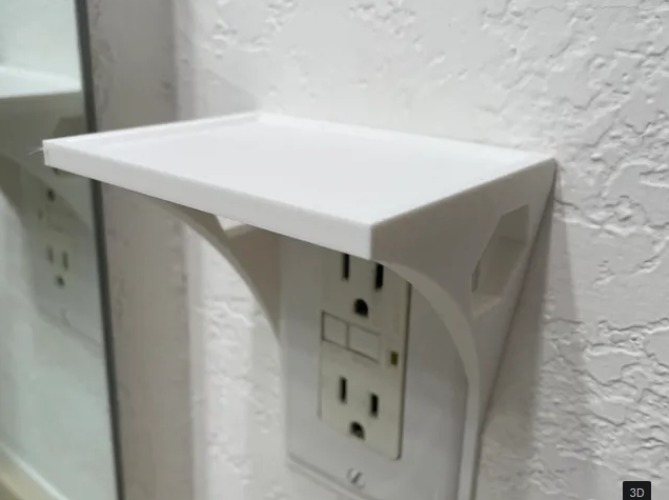 Standard Outlet Shelf - Black