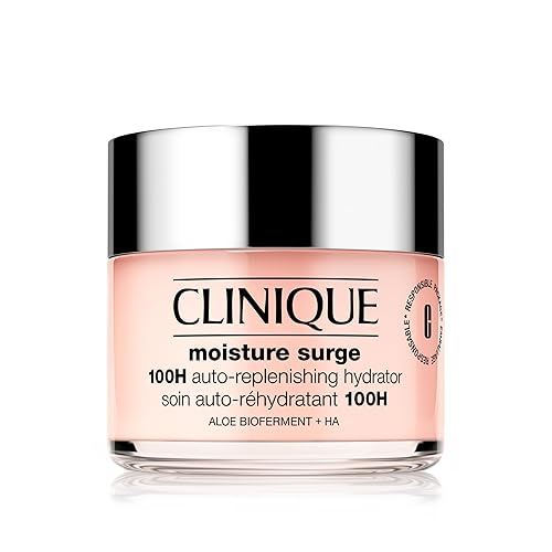 Clinique Moisture Surge 100H Auto-Replenishing Hydrator Oil Free Face Moisturizer With Hyaluronic Acid For All Skin Types | Hydrating + Moisturizing - 4.2 Fl Oz (Pack of 1)