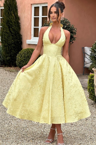 Midi lemon dress