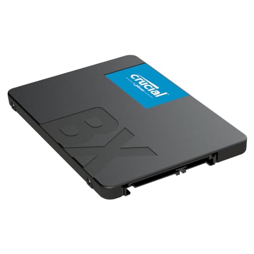 Crucial BX500 4TB 3D NAND SATA 2.5-Inch Internal SSD, up to 540MB/s - CT4000BX500SSD1, Solid State Drive - Blue & Black