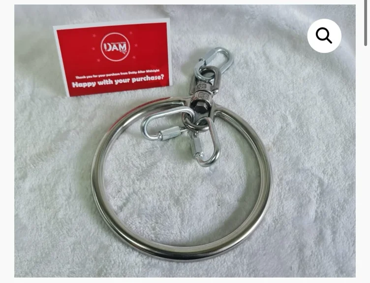 Shibari Suspension ring with attachment and fixings | Dotty After Midnight