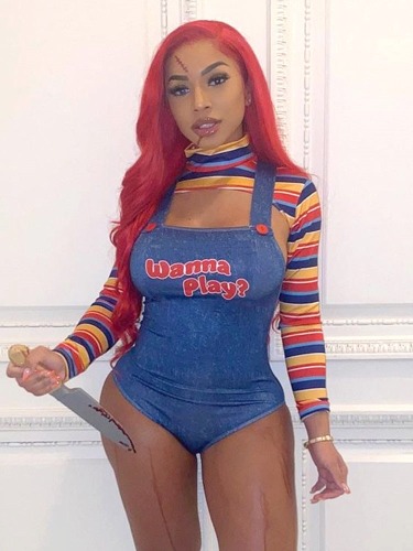 Wanna Play? Chucky Cosplay - Onesie Style / L