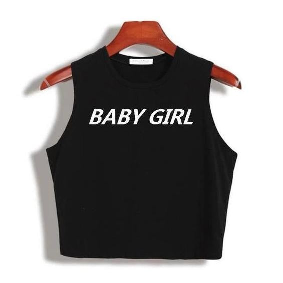 Babygirl Crop Top - Black