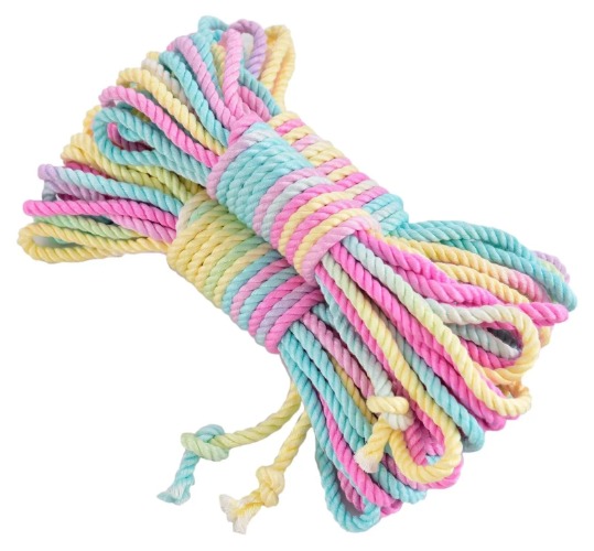 Pride Rainbow Bamboo Shibari Rope - Pastel Rainbow