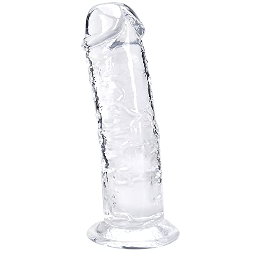 Umania 12.5 * 2.3 Inch Huge Dildos Realistic Crystal Dildo with Strong Suction Cup Hands-Free Dong Big Size Adult Anal Sex Toy for Women or Men