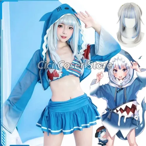 Gawr Gura Swimsuit Cosplay