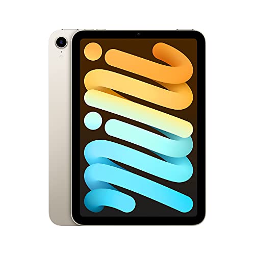 2021 Apple iPad Mini 6 (8.3 inch, Wi-Fi, 256GB) Starlight (Renewed) - WiFi - 256GB - Starlight