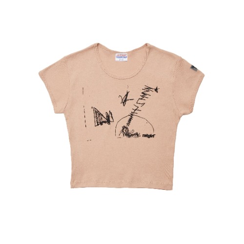 Sleeping Beauty Baby Tee | Tan / 2XL