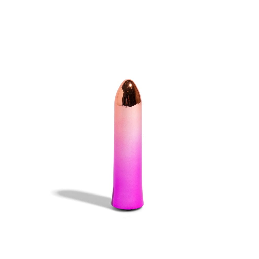 Aluminum Point Bullet Vibrator - Rose Gold
