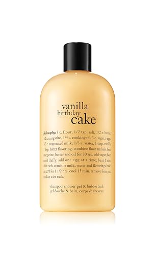 philosophy shampoo, shower gel & bubble bath, 16 oz - vanilla birthday cake