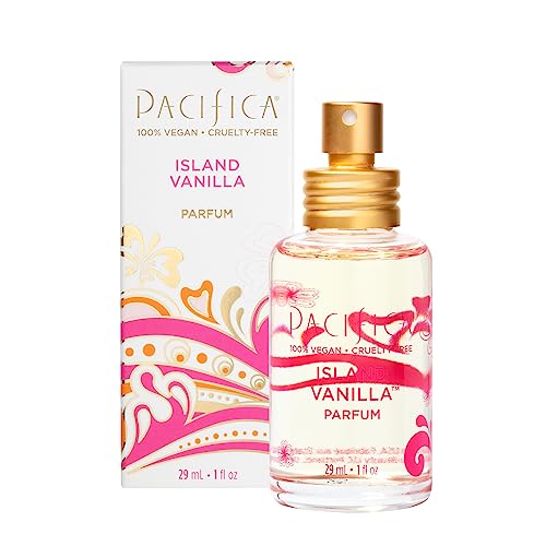 Pacifica Beauty, Island Vanilla Spray Perfume, Best Warm Vanilla Scent, Womens Fragrance, Natural & Essential Oils, Clean Fragrance, Vegan & Cruelty Free - Island Vanilla