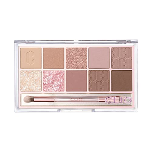 CLIO Pro Eye Shadow Palette, Matte, Shimmer, Glitter, Pearls, Highly Pigments, Long-Wearing (013 PICNIC BY THE SUNSET) - 013 PICNIC BY THE SUNSET