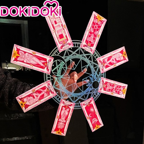 DokiDoki Anime Game Card Captor Sakura Cosplay Onmyoji Cosplay Magic Circle Clow Card Crystal Snowflake Turntable  Rune Cardcaptor Sakura | Ver 1（Turntable + Cards）-PRESALE