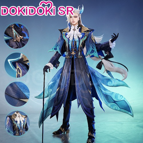 【Size S-2XL】DokiDoki-SR Game Genshin Impact Cosplay Neuvillette Costume / Shoes Fontaine | Costume Only-S-PRESALE