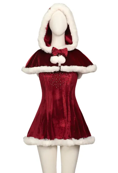 Love Actually Christmas Retro Dress and Shawl with Headdress