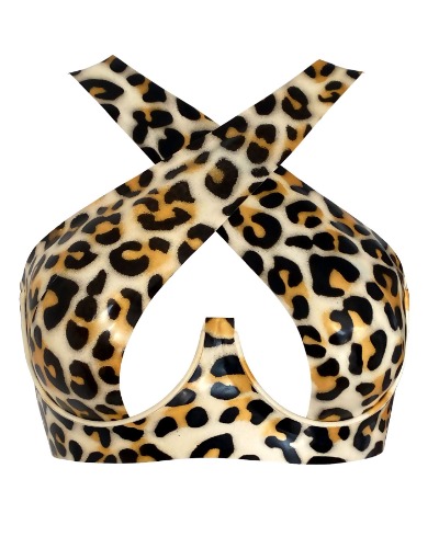 Crossover Latex Bra | Default Title