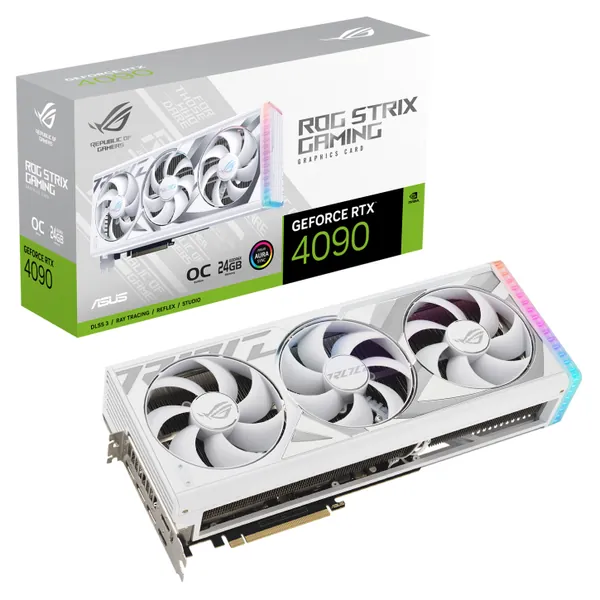 Buy ASUS ROG Strix GeForce RTX 4090 OC 24GB White [ROG-STRIX-RTX4090-O24G-WHITE] | PC Case Gear Australia