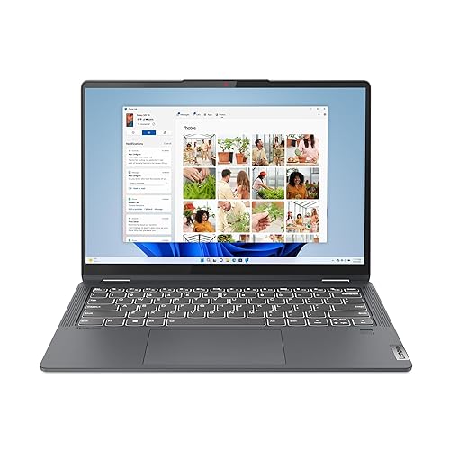 Lenovo IdeaPad Flex 5i - (2023) - Everyday Notebook - 2-in-1 Laptop Computer - Windows 11-14" WUXGA Touchscreen - 8GB Memory - 256GB Storage - Intel Core i3-1215U - Fingerprint Reader - Storm Grey - 0.70" x 12.3" x 8.9"