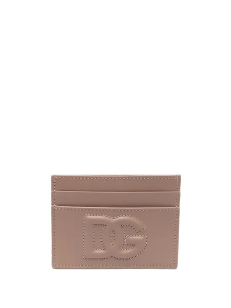 Card holder with embossed DG logo