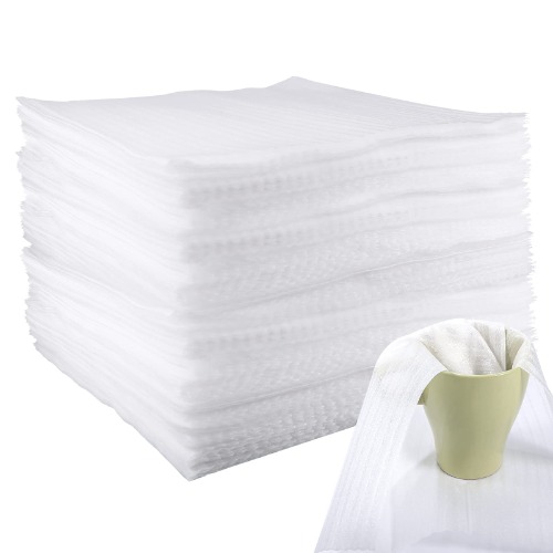 AIEX 12 x 12 Inches (100 Count) Cushioning Foam Wrap Sheets Moving Supplies Packing Cushion Foam Packing Material for Dishes, Plates, Glasses, Vases, Cups, All Purpose Protection, Storage(Ultra Thin) - 