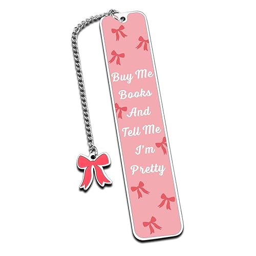 Funny Bookmarks for Women Valentines Days Gifts for Her Women Wife Gf Daughter Mom, Funny Gag Pink Gifts, Book Marks for Reading Women Bookish Gifts for Book Lovers Bookworm Christmas Birthday Gifts - Pretty