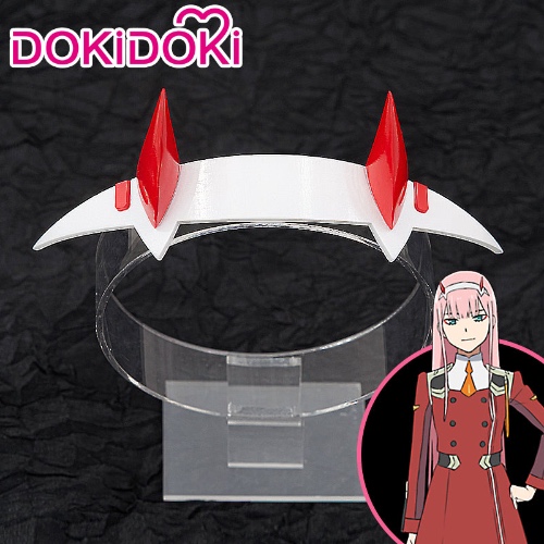 【Ready For Ship】 DokiDoki  Anime DARLING in the FRANXX Zero Two Code 002 Cosplay Wig Long Pink | Headwear