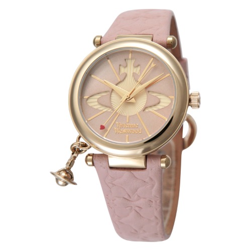 Vivienne Westwood Orb Quartz Wrist Watch Silver Pink Leather Quartz Women's VV006PKPK Women's [parallel import goods] [並行輸入品]