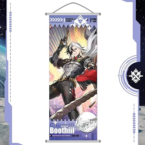 Honkai: Star Rail Scroll Poster for Indoor Décor(27.5 inch x 10 inch), Hanging Wall HD Printing Artistic Canvas Honkai: Star Rail Character Posters for Game lovers. (Boothill) - Boothill - 27.5L" x 10W"