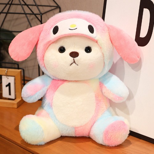 Cute Lovely cap detachable teddy bear Stuffed toy kids girlfriend gifts