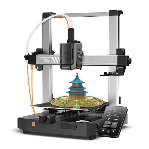 ANYCUBIC Kobra 3 3D Printer Smart Multicolor Printing(4 to 8 Colors), 600 mm/s High Speed FDM 3D Printers, LeviQ 3.0 Auto-Leveling, RFID Sync, 250 * 250 * 260mm Larger Printing Size, Filament Backup - Anycubic Kobra 3