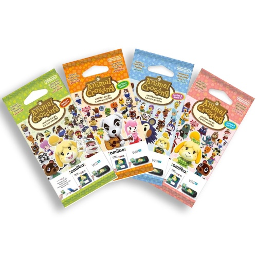 Nintendo Animal Crossing Amiibo Cards - Series 1-4 - 4 Pack - 12 Cards Total
