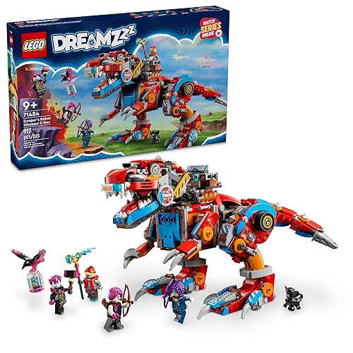 LEGO Dreamzzz Cooper’s Robot Dinosaur C-Rex Building Toy - Dinosaur Toy for Kids, Boy & Girls, Ages 9+ - Gift for Christmas - 71484
