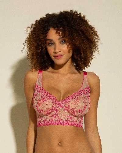 Bra Curvy | Flori Pink / S
