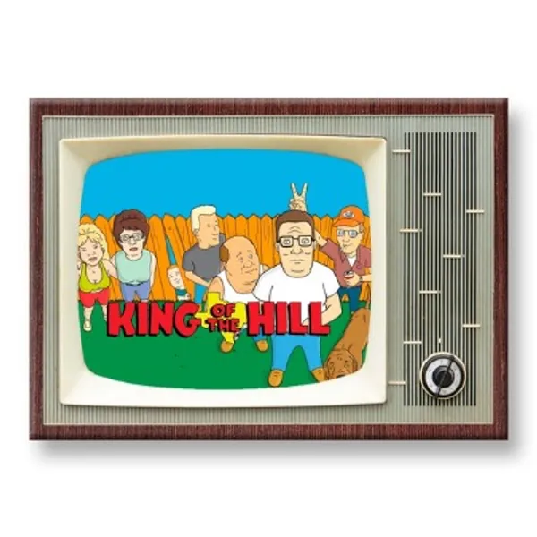 KING of THE HILL Tv Design 3 1/2 Inch X 2 1/2 Inch Steel Cased | Etsy