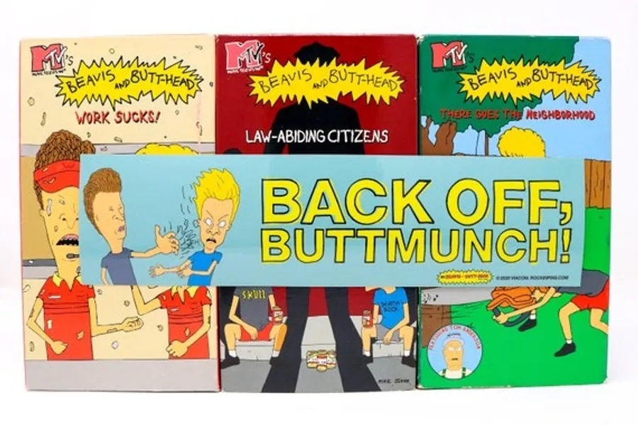 Beavis and Butt-head  Back off Buttmunch Bumper Sticker | Etsy