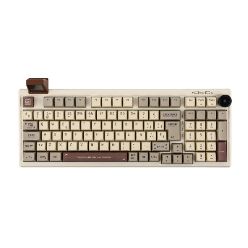 EPOMAKER RT100 | ISO-ES / Retro White / Epomaker Wisteria Linear Switch