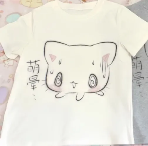 Japanese Oversized T Shirt Women Clothing Short Sleeve O-neck Cute Tees Fashion Casual Summer Tshirts Anime Print Y2k T-shirts