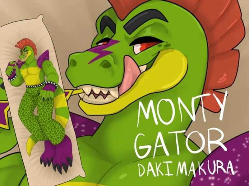 Montgomery Gator Monty Dakimakura Double Sided Two Options - Etsy