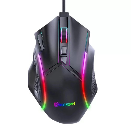 Dragon MAX 12800 DPI 12 Key RGB Gaming Mouse - Black