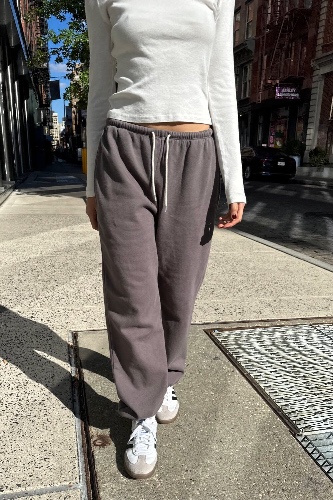 Rosa Tie Sweatpants | Dark Grey / S